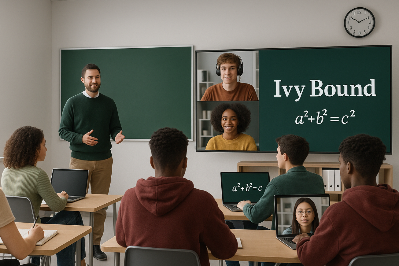 Teacher leveraging existing assets in a hybrid math class to generate outside-district revenue through Grades -  course sharing.