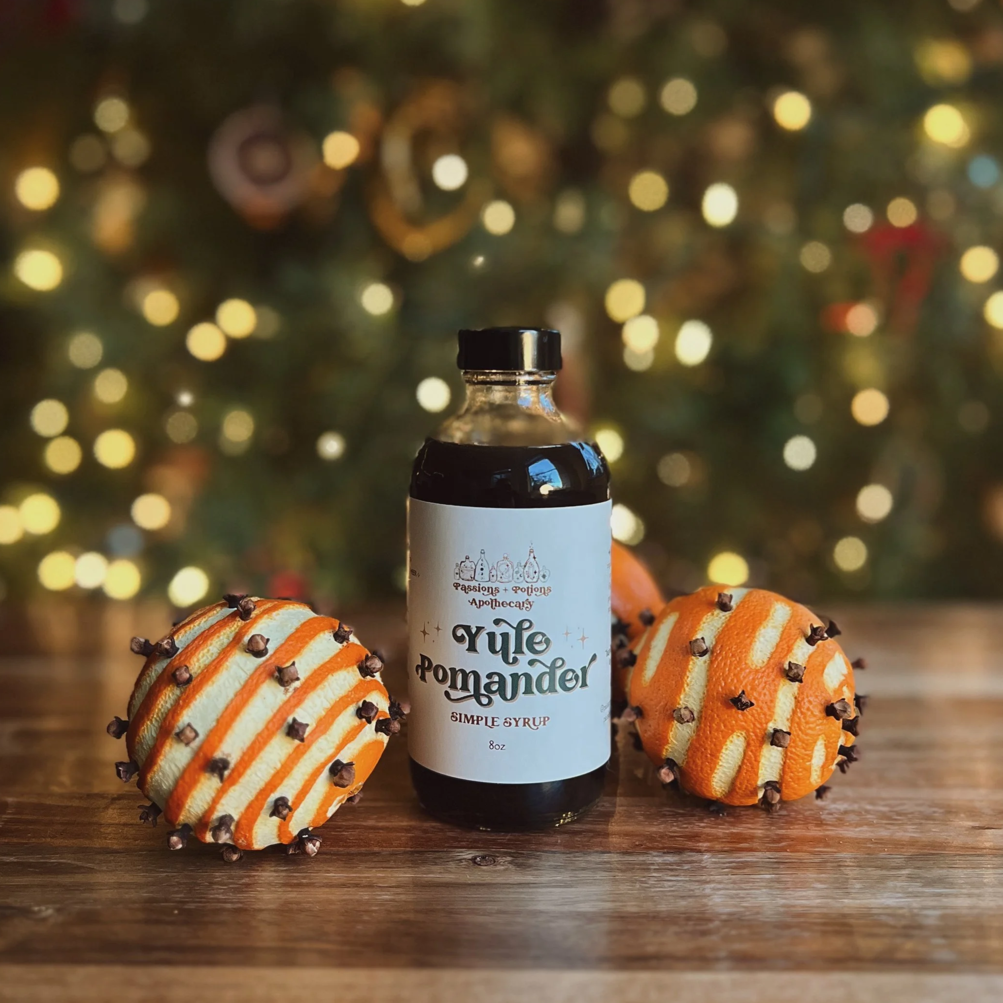 yule pomander • simple syrup