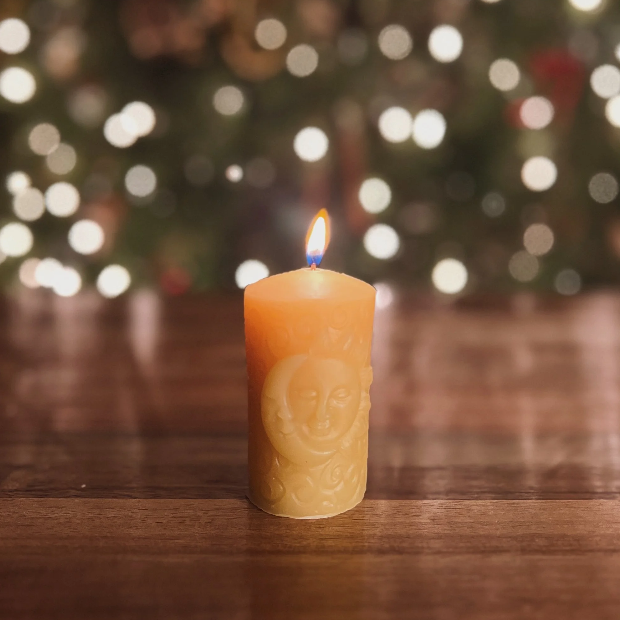 spiral of light • beeswax candle