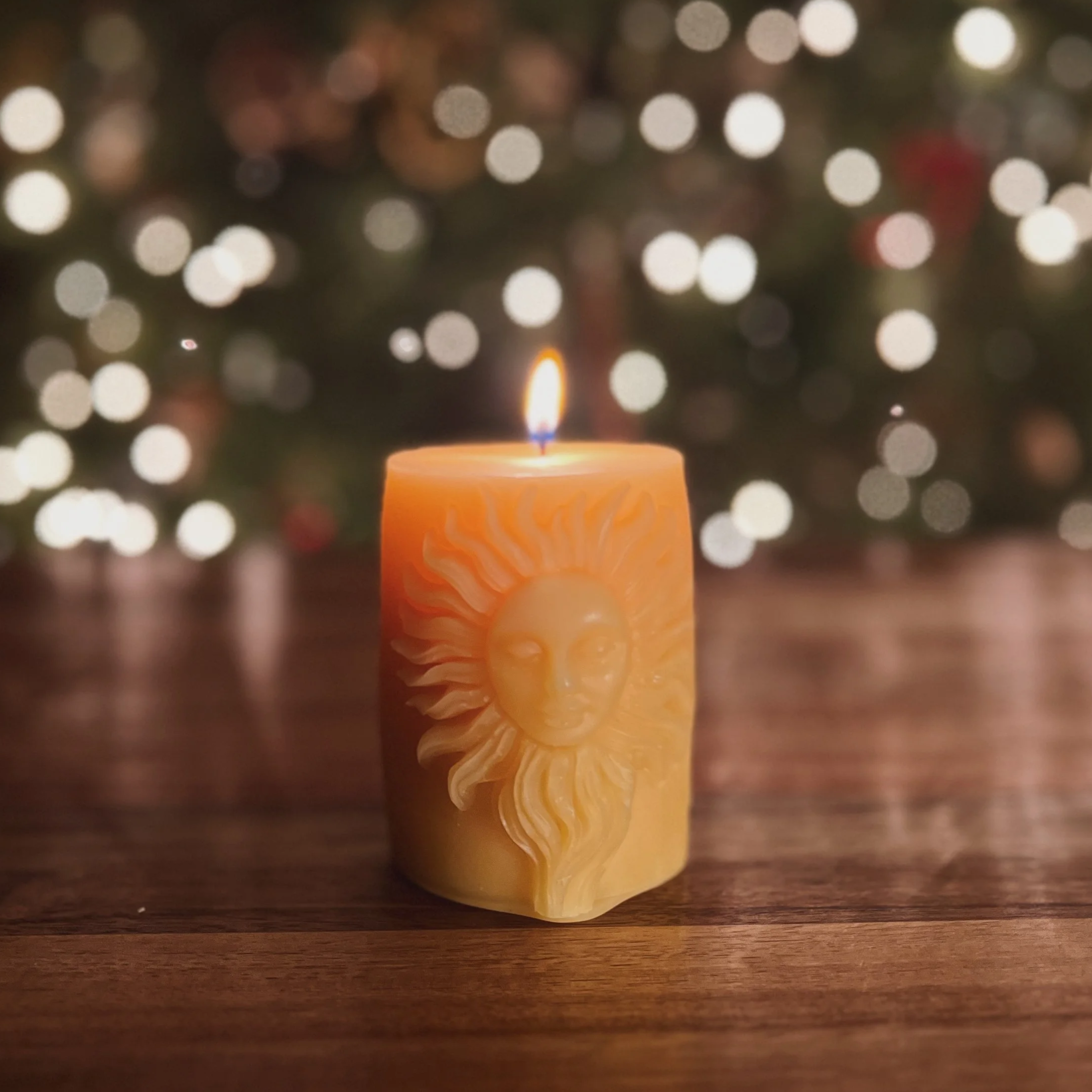 solar spirit • beeswax candle