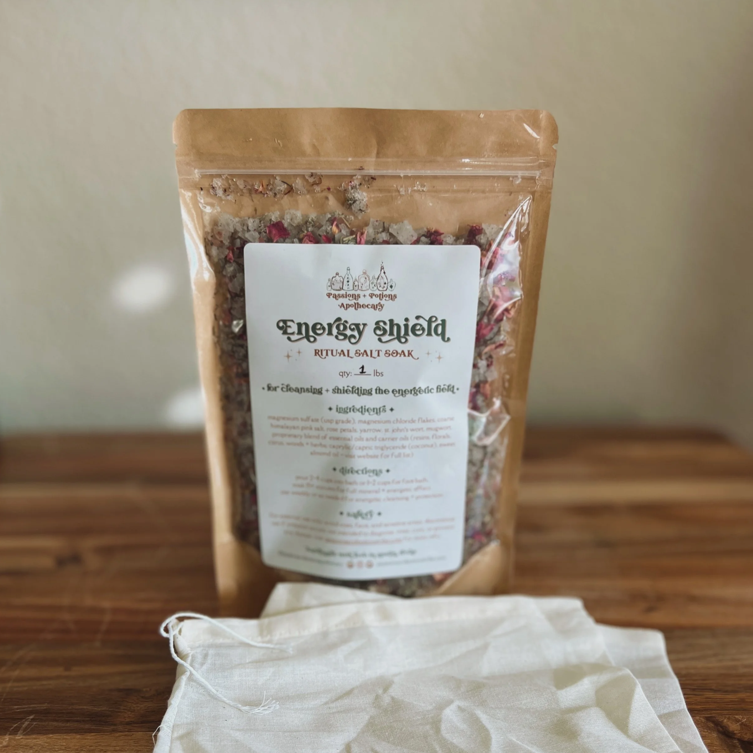 energy shield • ritual salt soak