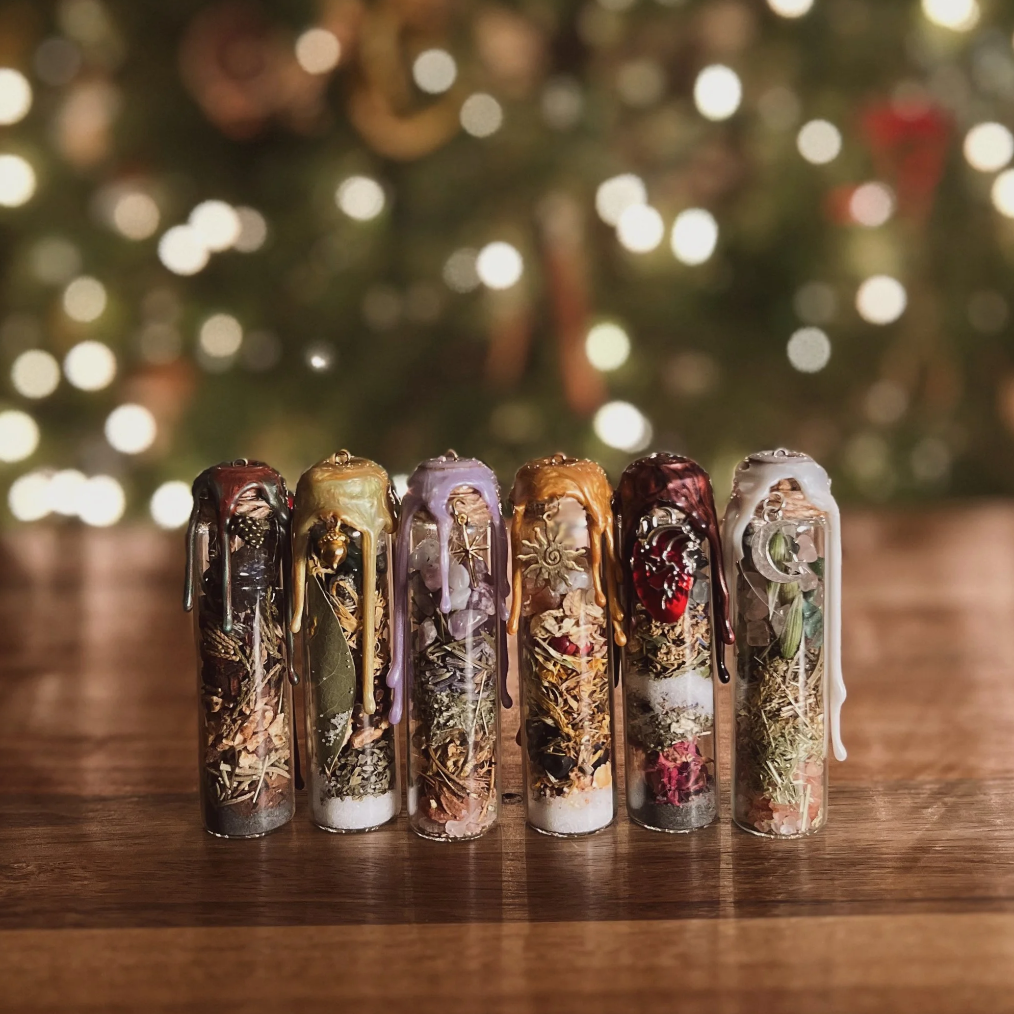 evergreen blessings  • spell jar ornament collection