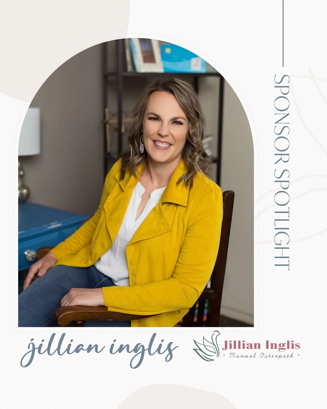 ✨We&rsquo;re thrilled to spotlight @jillianinglis, Osteopath and sponsor of our upcoming &lsquo;Bloom into Practice&rsquo; event, just 12 days away!

Jillian specializes in holistic bodywork, addressing the connection between mind, body, and soul. Sh