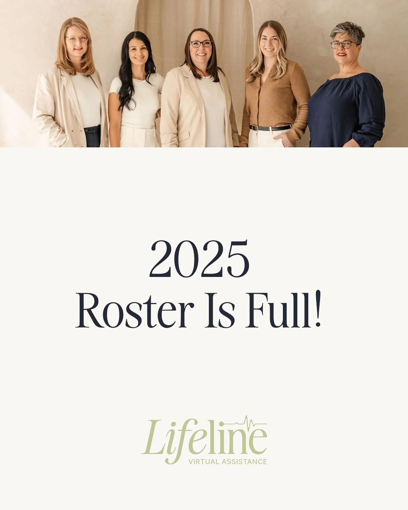 This is a quick, celebratory update! 🍾 

We&rsquo;re officially calling it! The Lifeline roster is completely booked up! 💫 

We&rsquo;re pausing new client intake for the rest of the year because we want to make sure we give our current partners 10