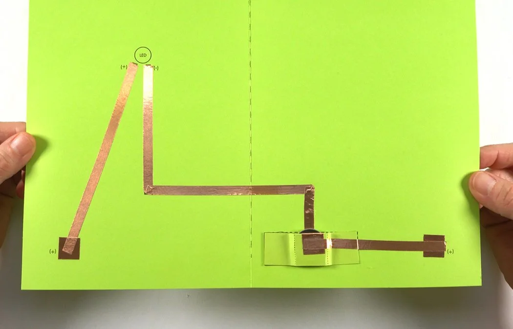 Your tape circuit is now complete. Make sure there are no tears or breaks. If there is, place a copper tape "bridge" over the break.