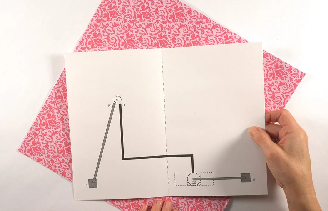 If you want to add decorative paper, get your card template and paper of your choice.