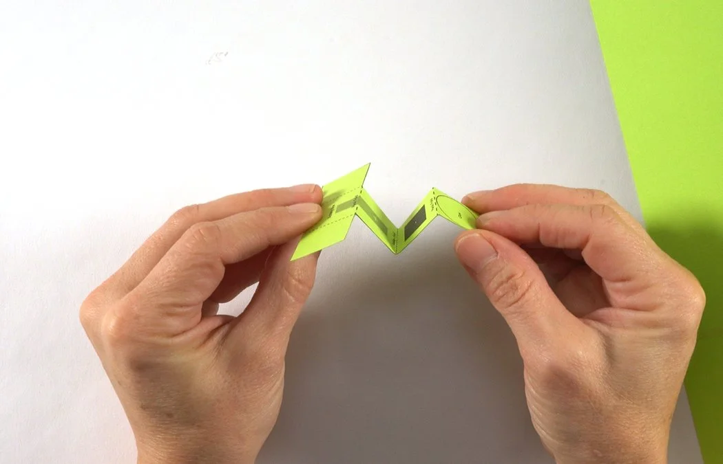 You've made and accordion fold with an M shape.