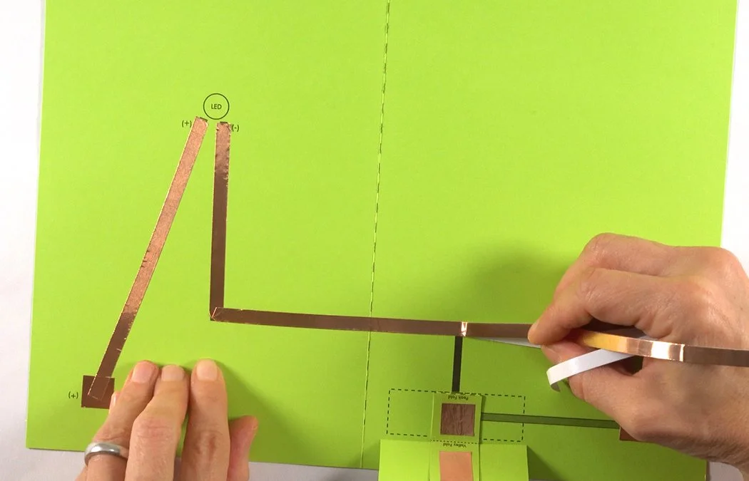 Continue to place the copper to the next corner.