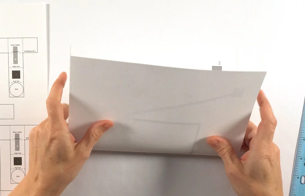 Then fold the card the other direction to see the blank side.