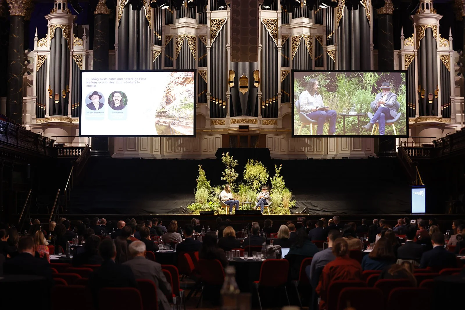  Tyrone Glenbar and Deen Sanders at the ASFI Summit 2025, held in Sydney Town Hall.   Image credit: Cassie Bedford.  