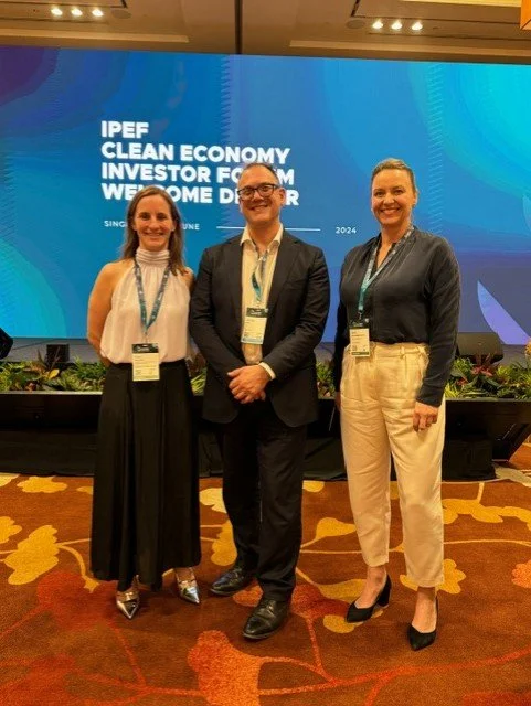 L-R Purdie Bowden, Kristian Fok and Anna Engwerda-Smith