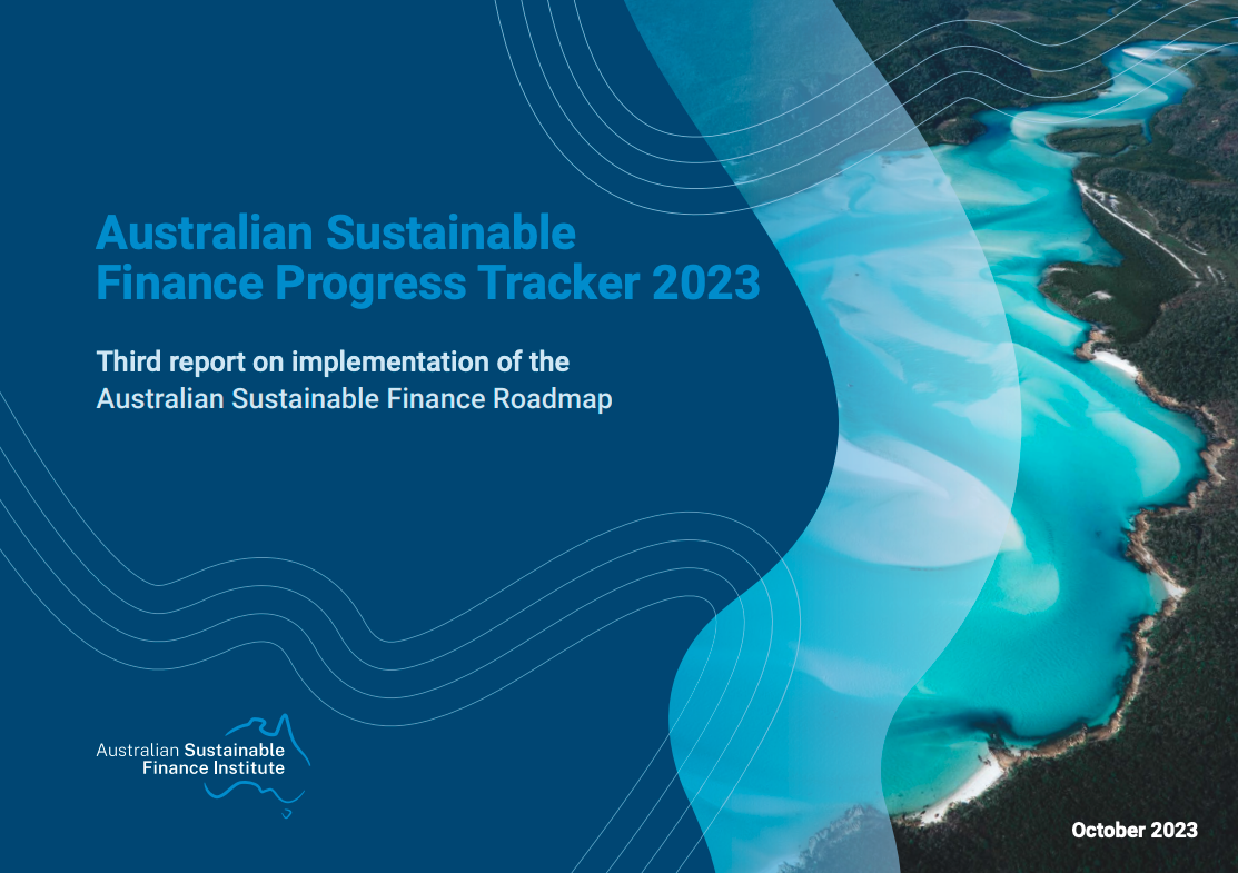 2023 Sustainable Finance Progress Tracker - Cover
