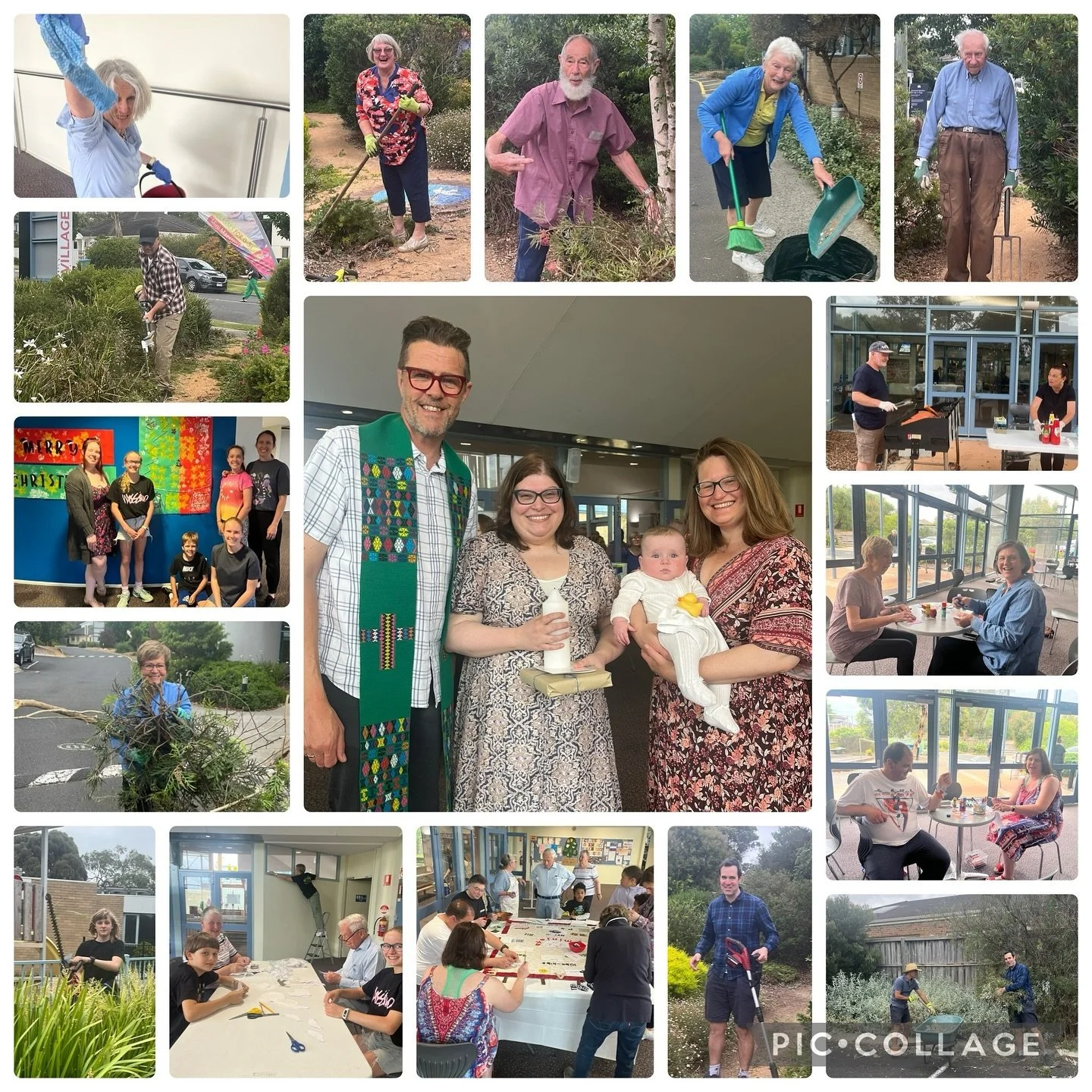 Last Sunday was Community Sunday at the Village Church, which celebrated our community life and prepared our church and grounds for the festive Advent and Christmas season. After a memorable service which included a beautiful baptism, our church comm