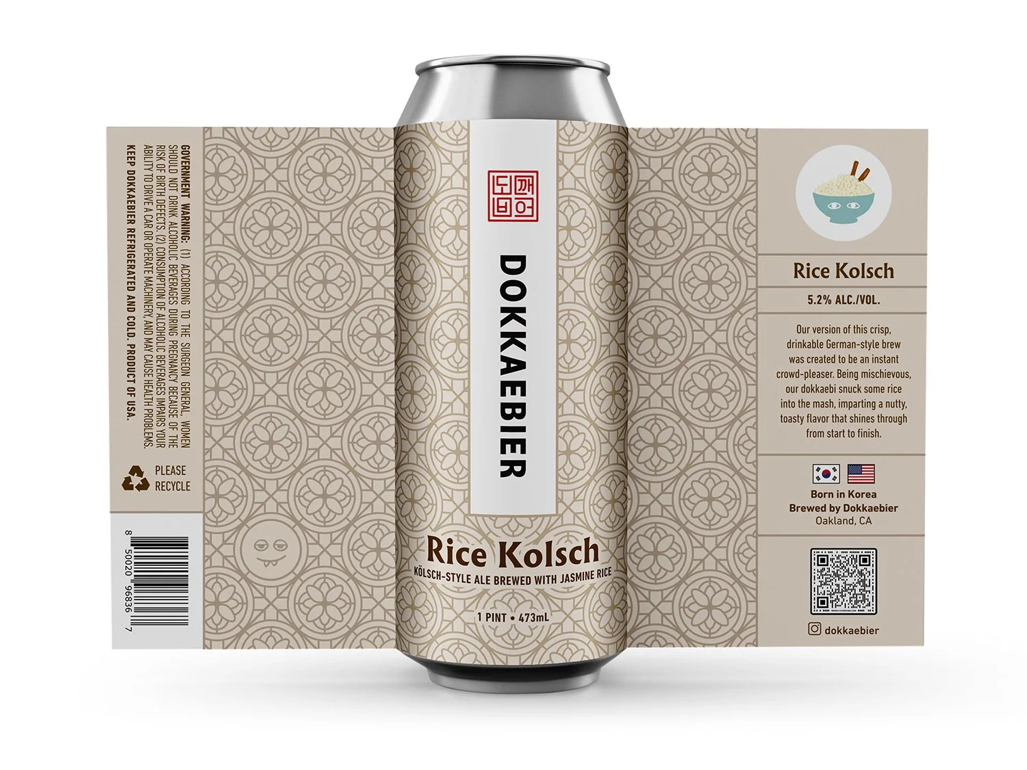 Dokkaebier rice kolsch can
