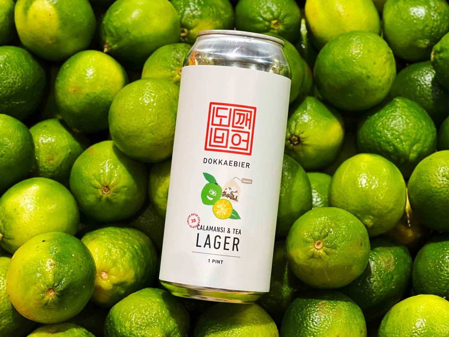Dokkaebier experimental brew calamansi & tea lager
