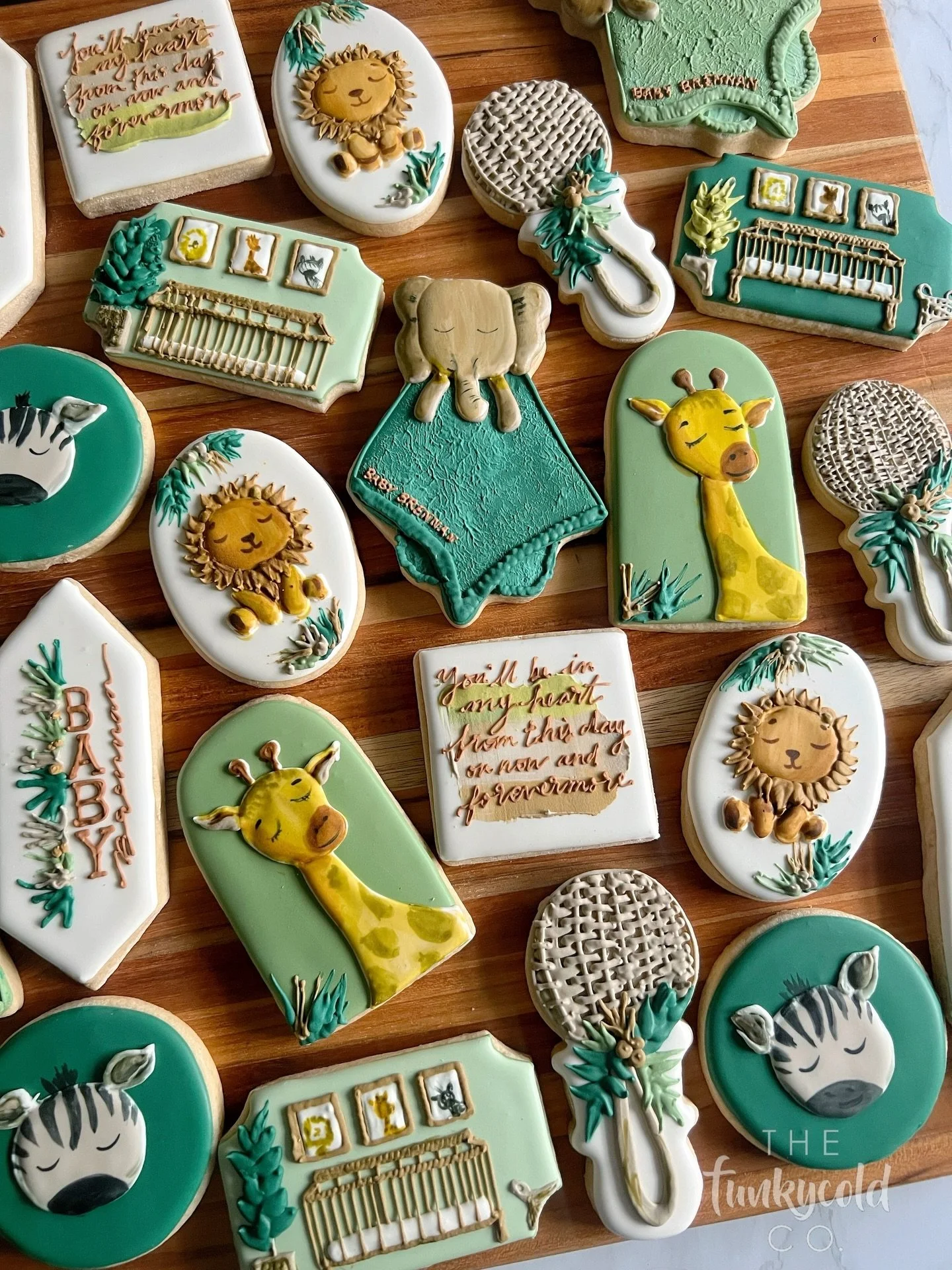 &hellip; From this moment on now and forevermore&hellip; 

#funkycoldco #customcookie #safaricookies #babyshower #cookies