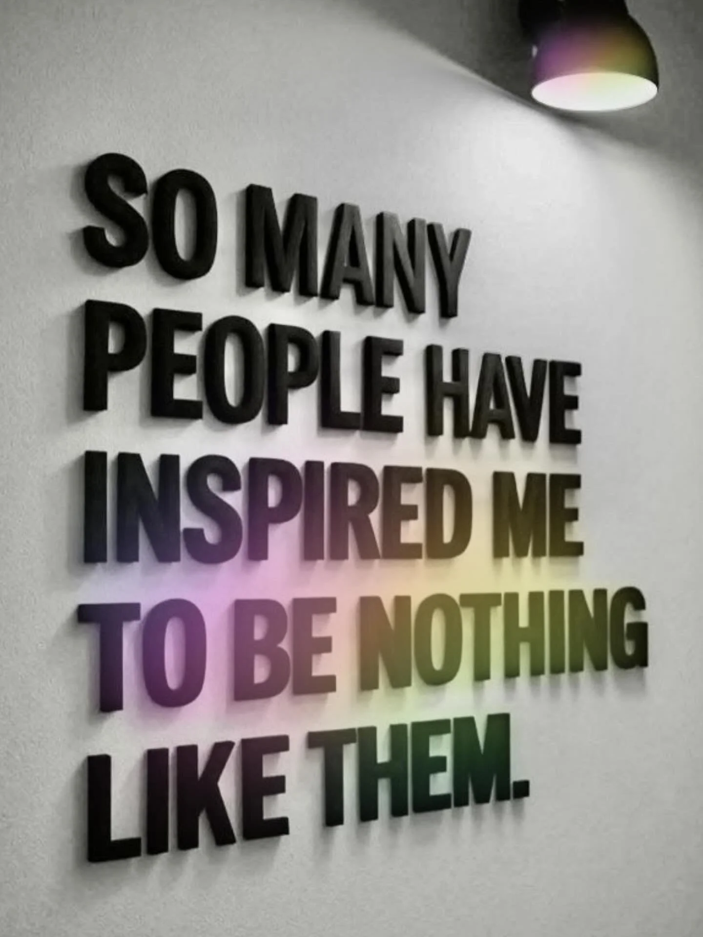 🔥 Not all inspiration is flattering.

&ldquo;So many people have inspired me&hellip; 
to be nothing like them.&rdquo;

Yep, has to be said!

I&rsquo;ve watched people:
&rarr; Chase success but lose themselves.
&rarr; Lead teams with ego, not empathy