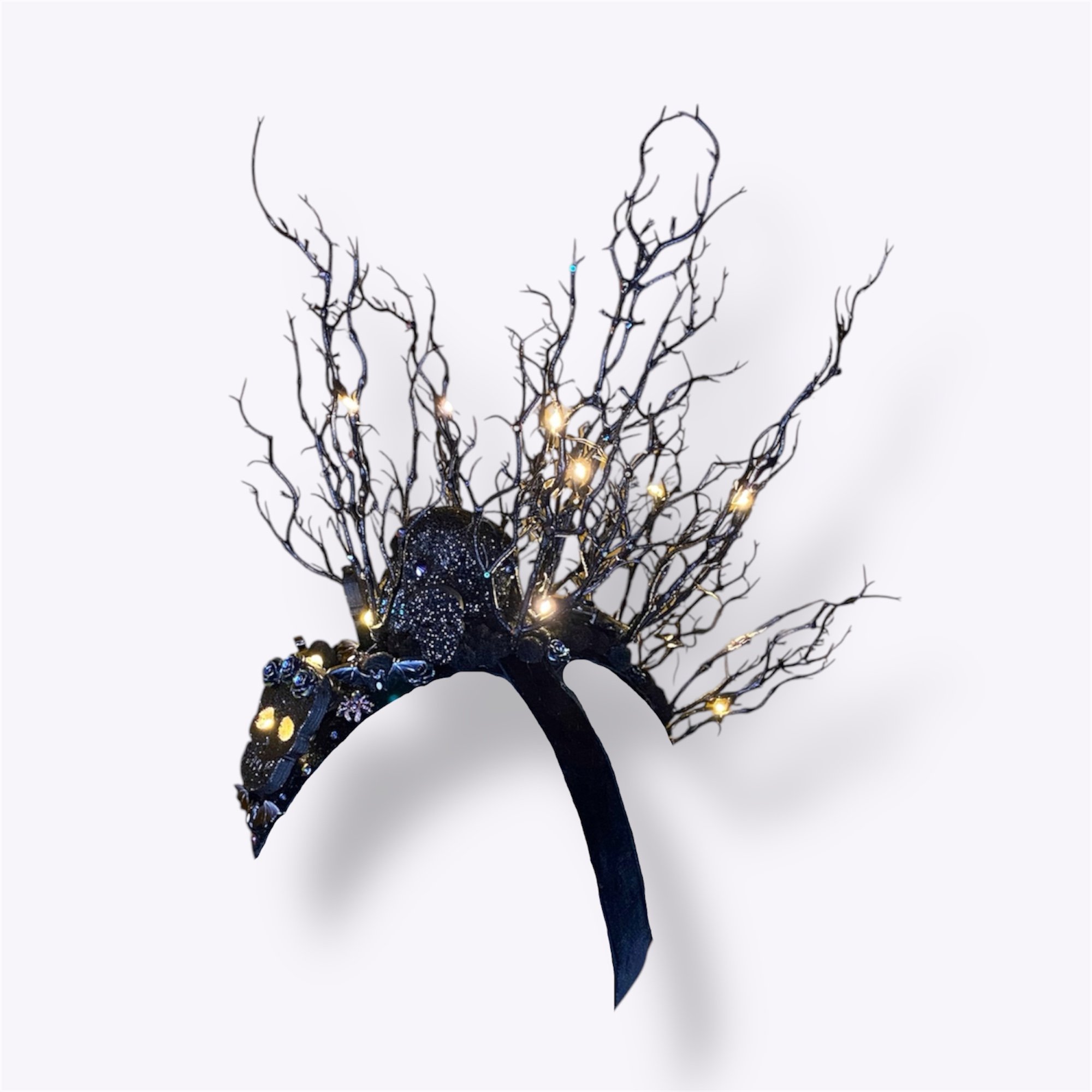 Skull and Twig Mohawk Headdress