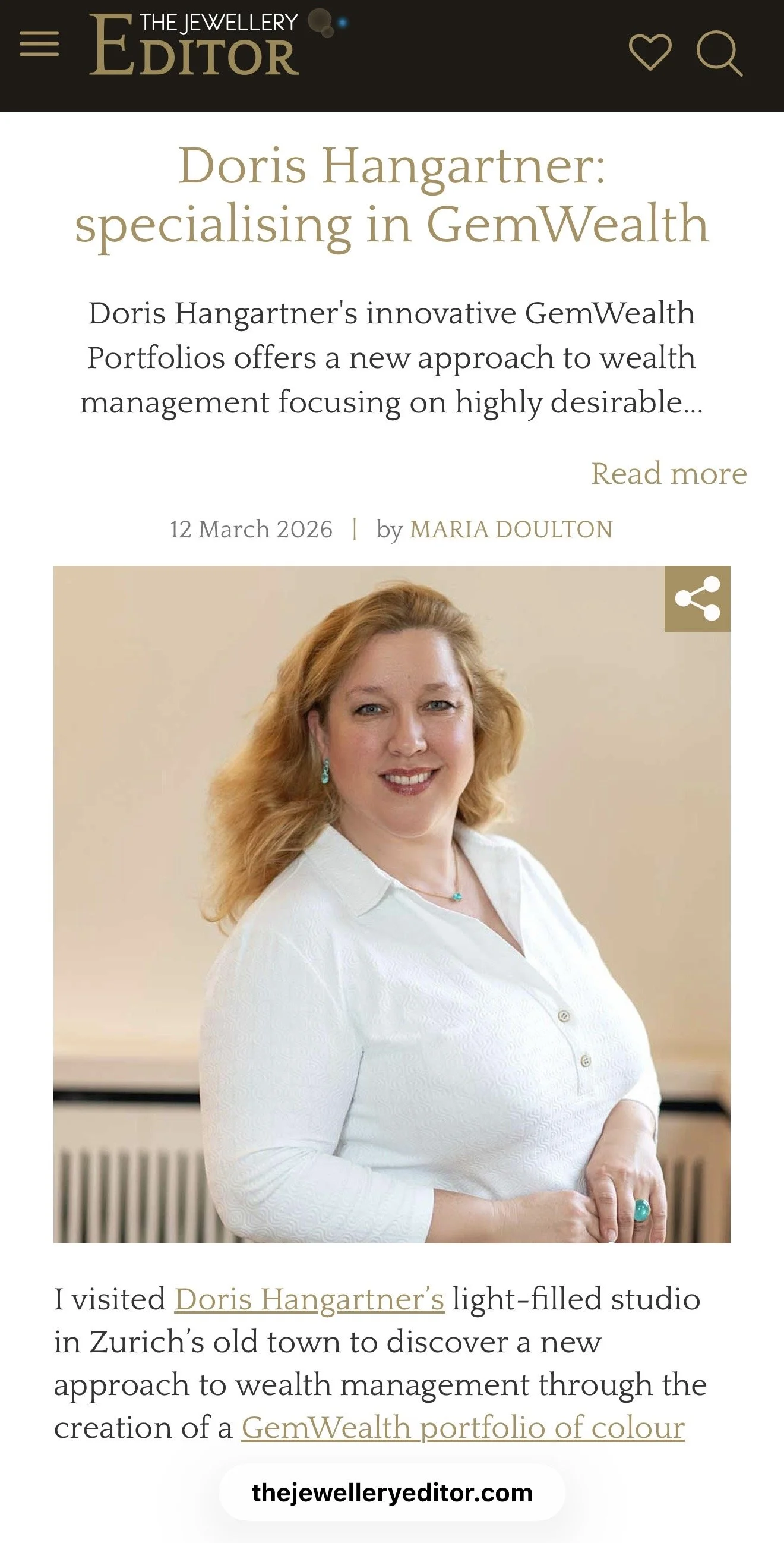 ✨Doris Hangartner about GemWealth ✨