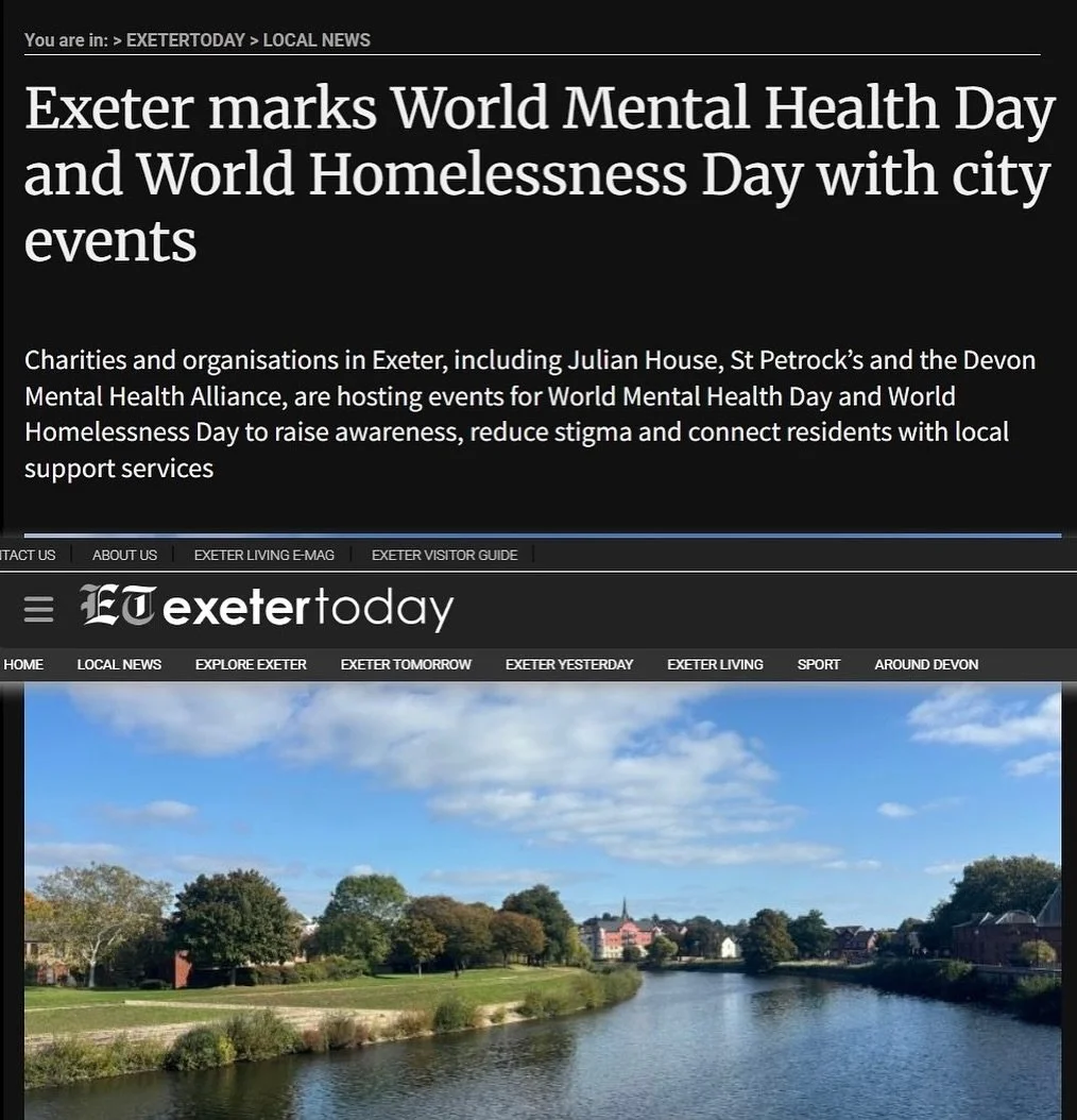 We were quoted in @exetertoday_ latest article on #mentalhealthawarenessday 💚

Speaking with Caitlin, a DMHA spokesperson said &ldquo;&ldquo;We are working together for better mental health across Devon. Our Mental Health and Recovery drop-ins, as w