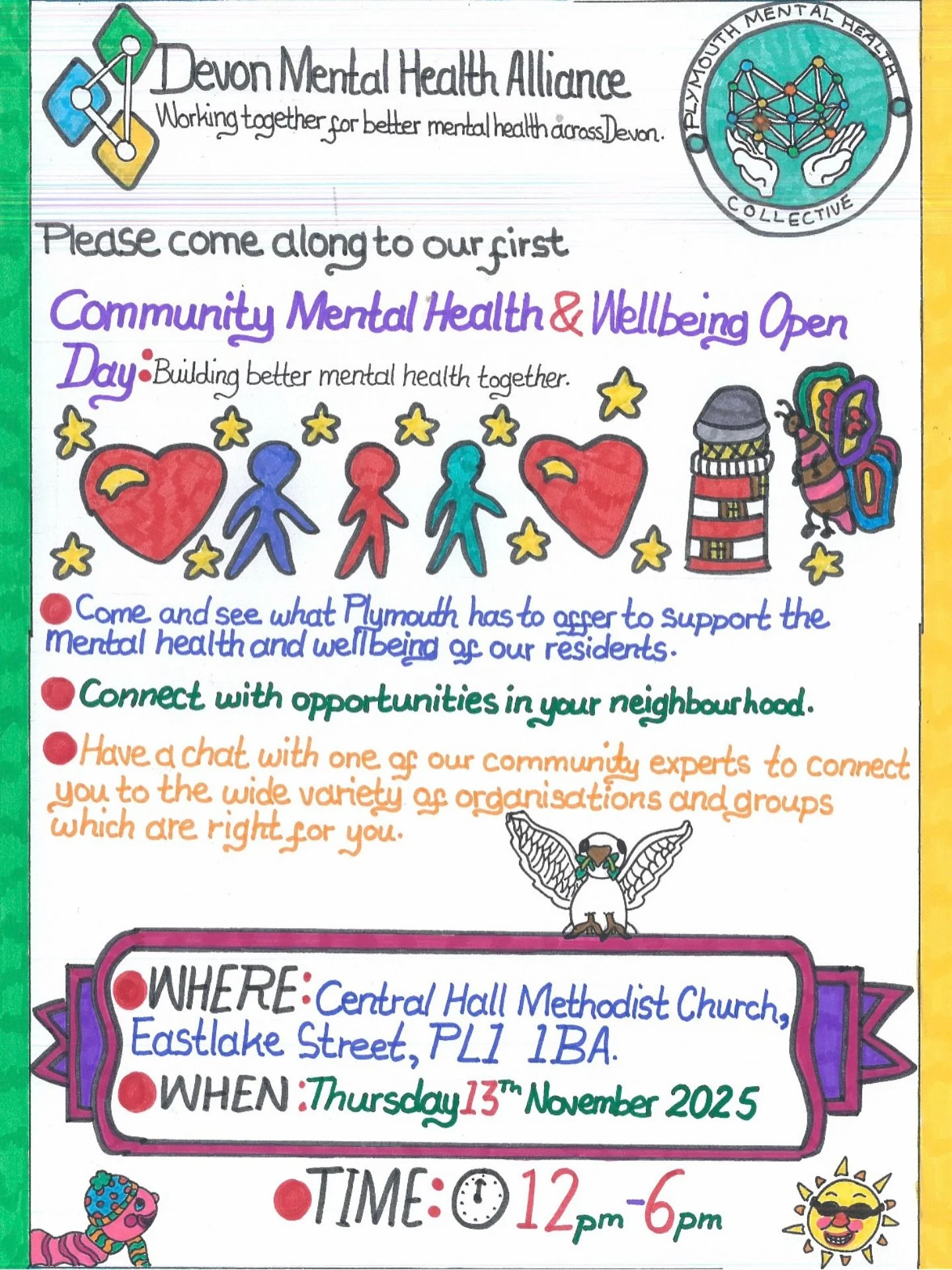 Check out this amazing poster by one of our Experts by Experience in Plymouth!

Our Expert by Experience, Shellie, is passionate about creative arts and spoke to us about how it&rsquo;s improved her mental health, she said &ldquo;drawing &amp; design