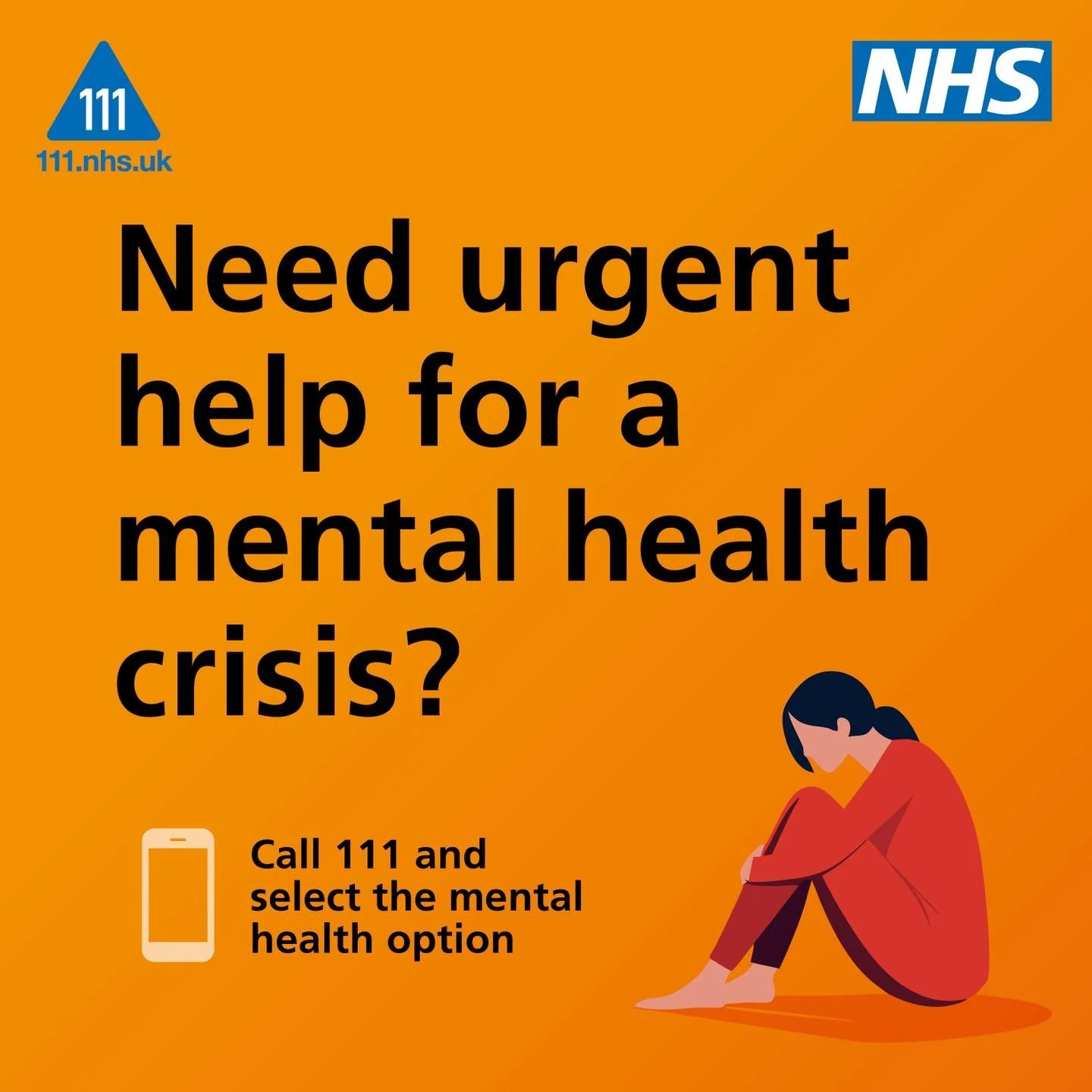 If you or someone you know is experiencing a mental health crisis, call 111 and select the mental health option for further help and support. For further advice or support go to www.dpt.nhs.uk/urgent-help

#mentalhealthsupport #urgenthelp #crisissupp
