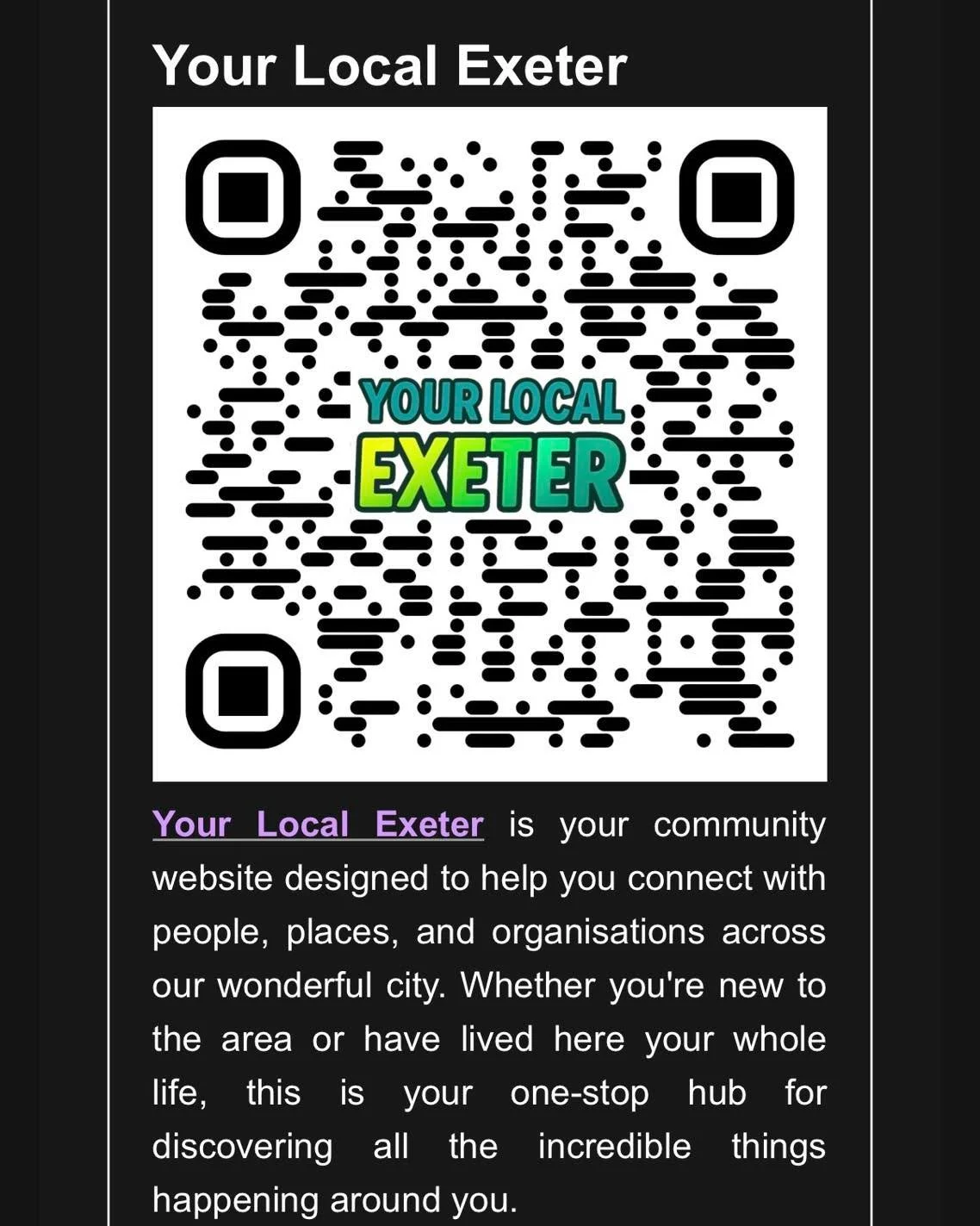 Are you in the Exeter area and know someone struggling this Christmas? Wellbeing Exeter have shared some useful supports this Christmas for those experiencing isolation, food poverty or homelessness. You can view the full list of supports and events 