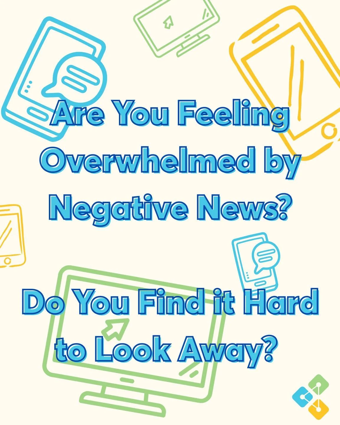 Are you feeling overwhelmed by negative news recently? Do you find it hard to look away?

You are not alone.

Doomscrolling and consuming a large amount of negative news can be difficult to avoid. Just by being aware of how much news or negative medi