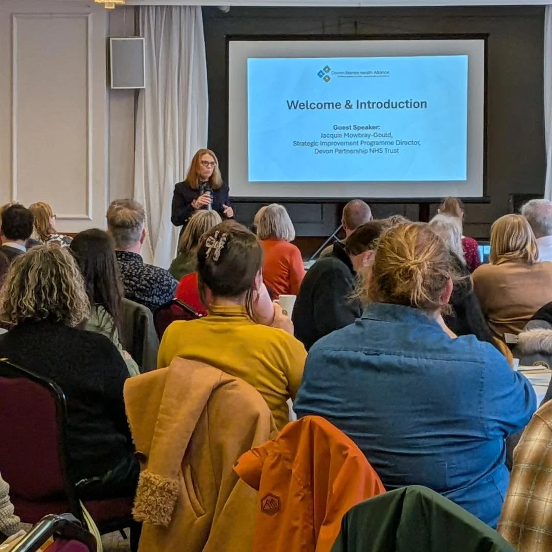 Last week, the Devon Mental Health Alliance hosted its Impact, Evaluation &amp; Celebration Event in Exeter.

The room brought together a wide range of mental health organisations, including statutory partners and key community organisations from acr