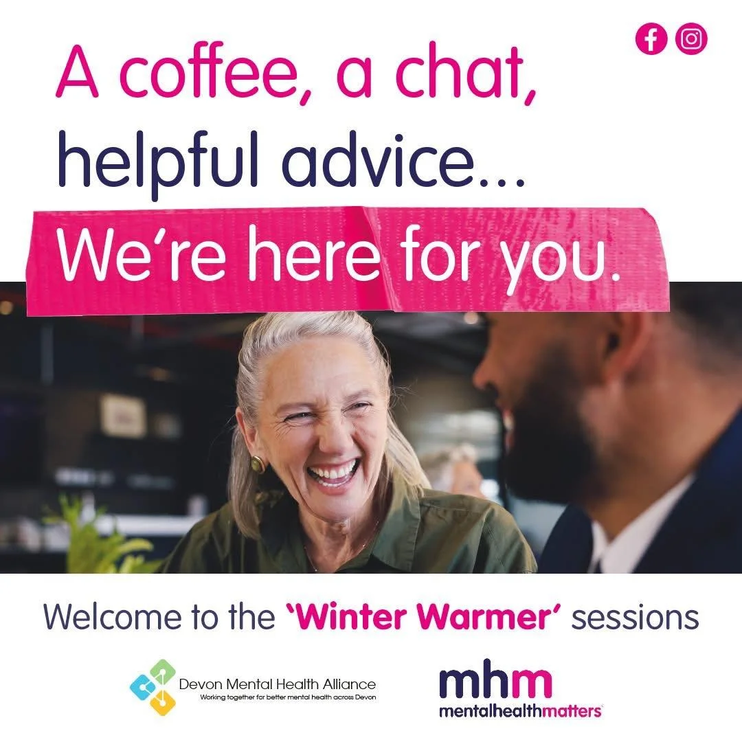 Did you know our Winter Warmer Drop In Sessions are open until the end of May?
 
We&rsquo;ve teamed up with The Devon Moorings to host weekly drop-in sessions in Barnstaple, Exeter, and Paignton. Running along our regular drop-in timetable (swipe to 