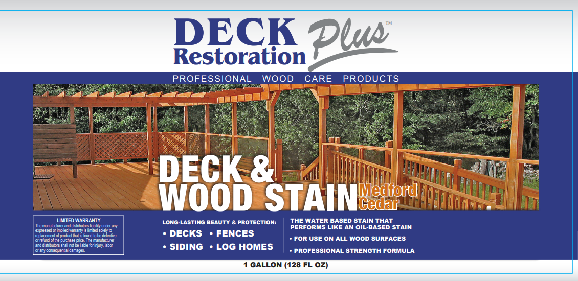 Deck Restoration Plus Deck and Wood Stain: Medford Cedar (FREE Shipping On Stains)
