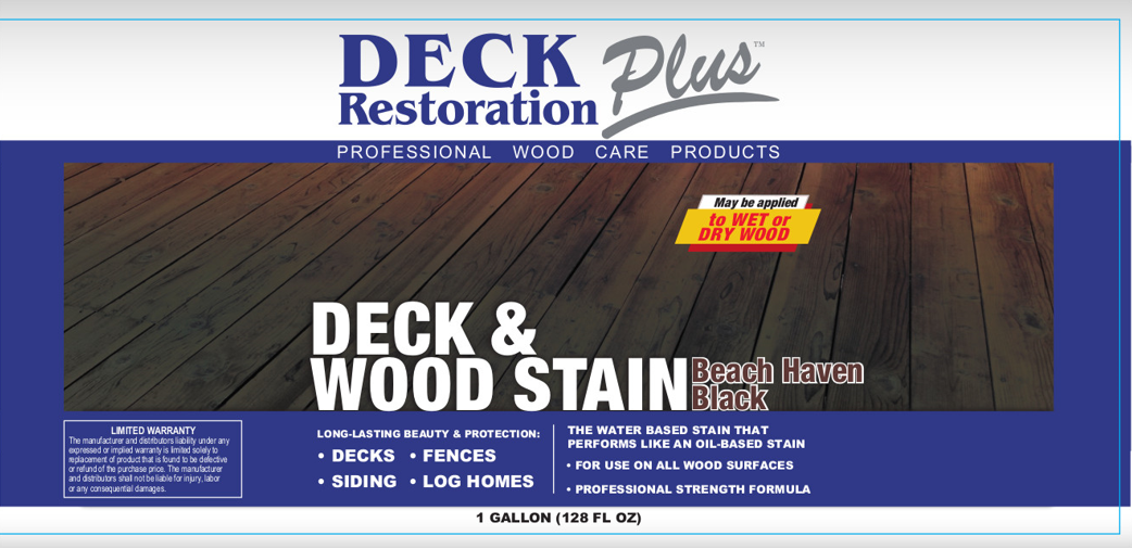 Deck Restoration Plus Deck and Wood Stain: Beach Haven Black (FREE Shipping On Stains)