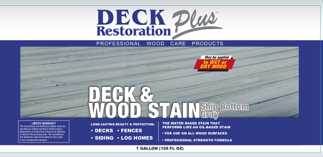 Deck Restoration Plus Deck and Wood Stain: Ship Bottom Gray (FREE Shipping On Stains)