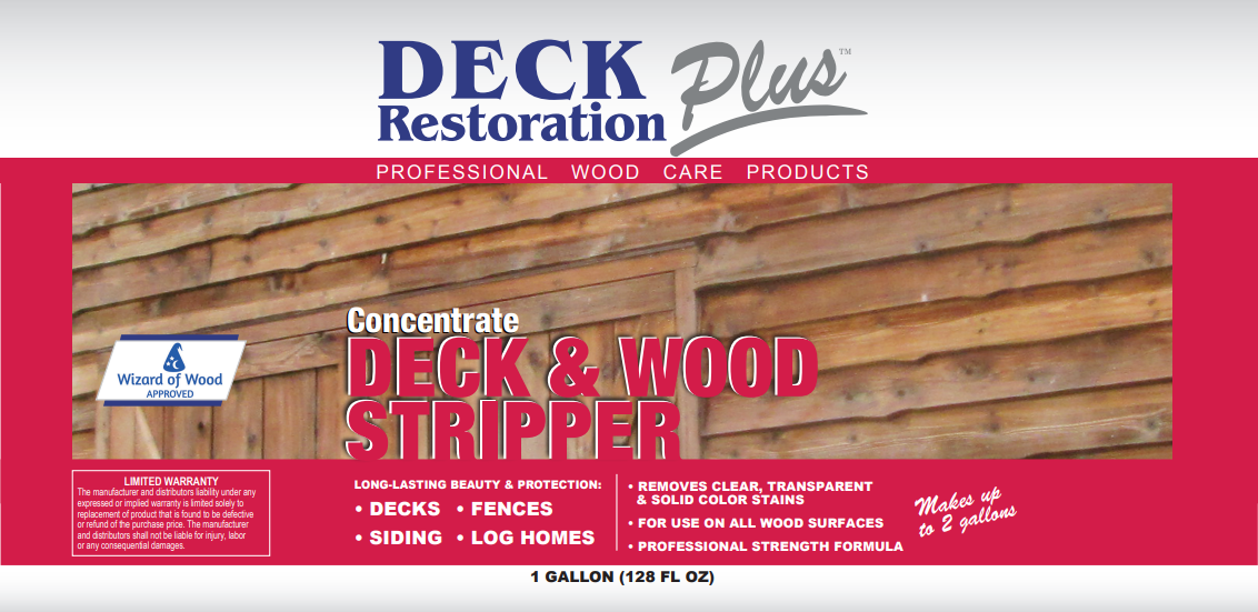 Deck Restoration Plus: Deck & Wood Stripper 1 Gallon **PRICE INCLUDES SHIPPING AND HAZMAT FEES**