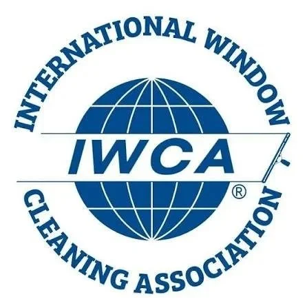 IWCA logo with globe and fishing pole, representing the International Window Cleaning Association.