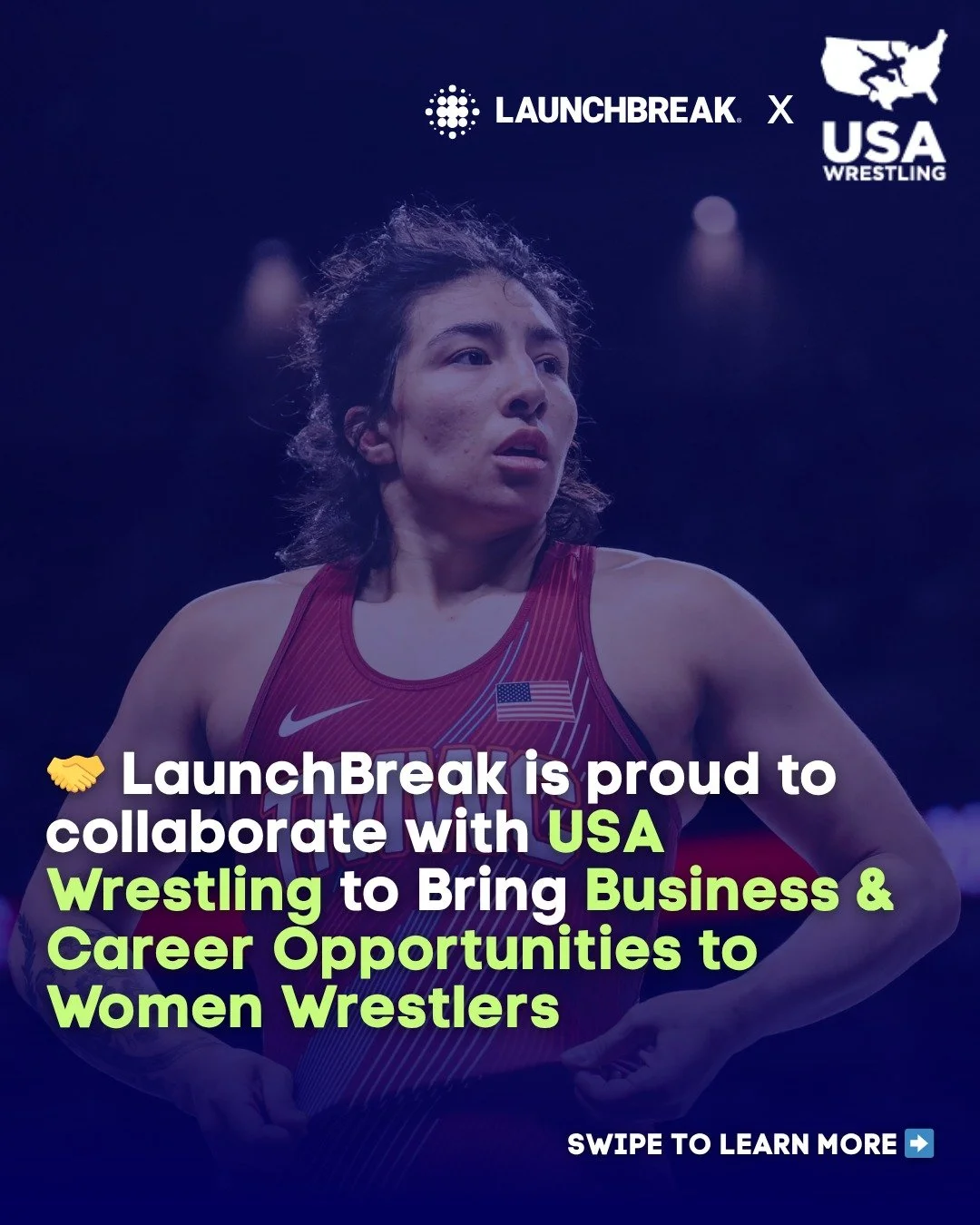 🚀 LaunchBreak, the networking platform for women athletes, is proud to announce our collaboration with USA Wrestling, the national governing body for wrestling in the United States. 

USA women wrestlers will have a dedicated space on LaunchBreak to