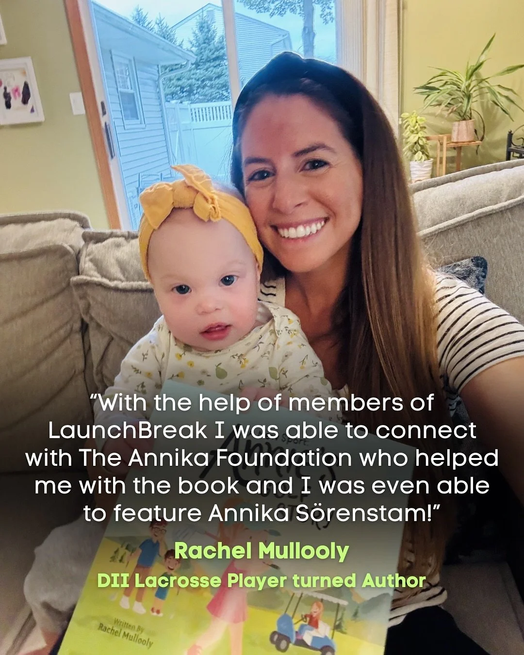 From locker room to author life 🚀

LaunchBreaker Rachel Mullooly just released A New Sport: Annie&rsquo;s Golf Story &mdash; the second book in her inspiring children&rsquo;s series about girls in sports.

With support from the LaunchBreak community