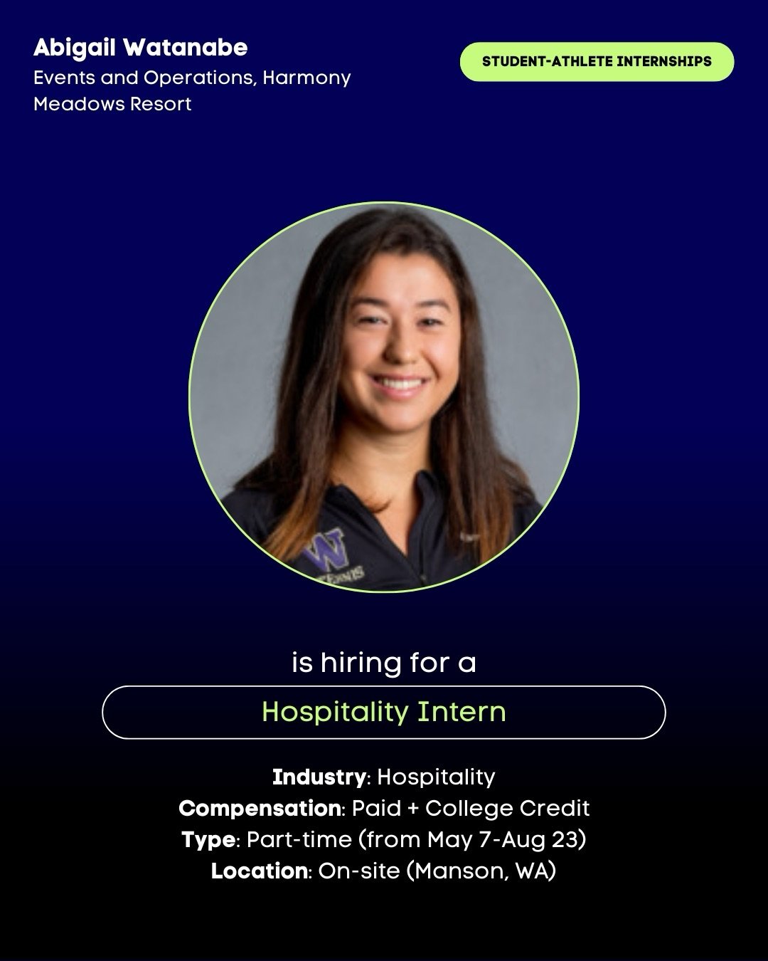 🗣️ Calling all student-athletes!

Raise your hand if it&rsquo;s been tough finding an internship? ...especially one that fits your athletic schedule 🫠

Listen, we get it. So here are some internships that our women athletes are hiring for. 

📌 To 