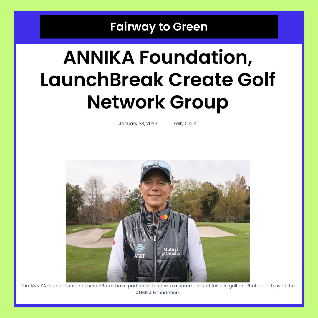 LaunchBreaker Kelly Okun writes about the Annika Foundation partnership