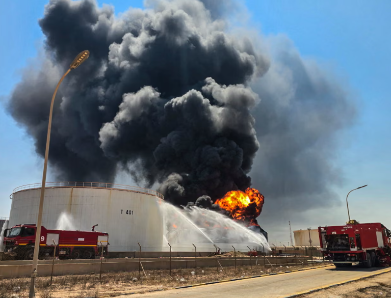 The Guardian: 'Libyan unity talks upended as warlord’s son linked to drone attacks on fuel facilities'