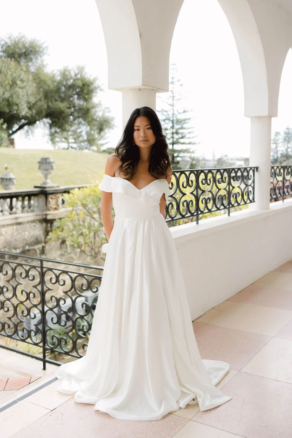 sachin and babi light blue dress Beautiful Winter White Strapless Long Dress with Slit  Gigi's Closette Ltd