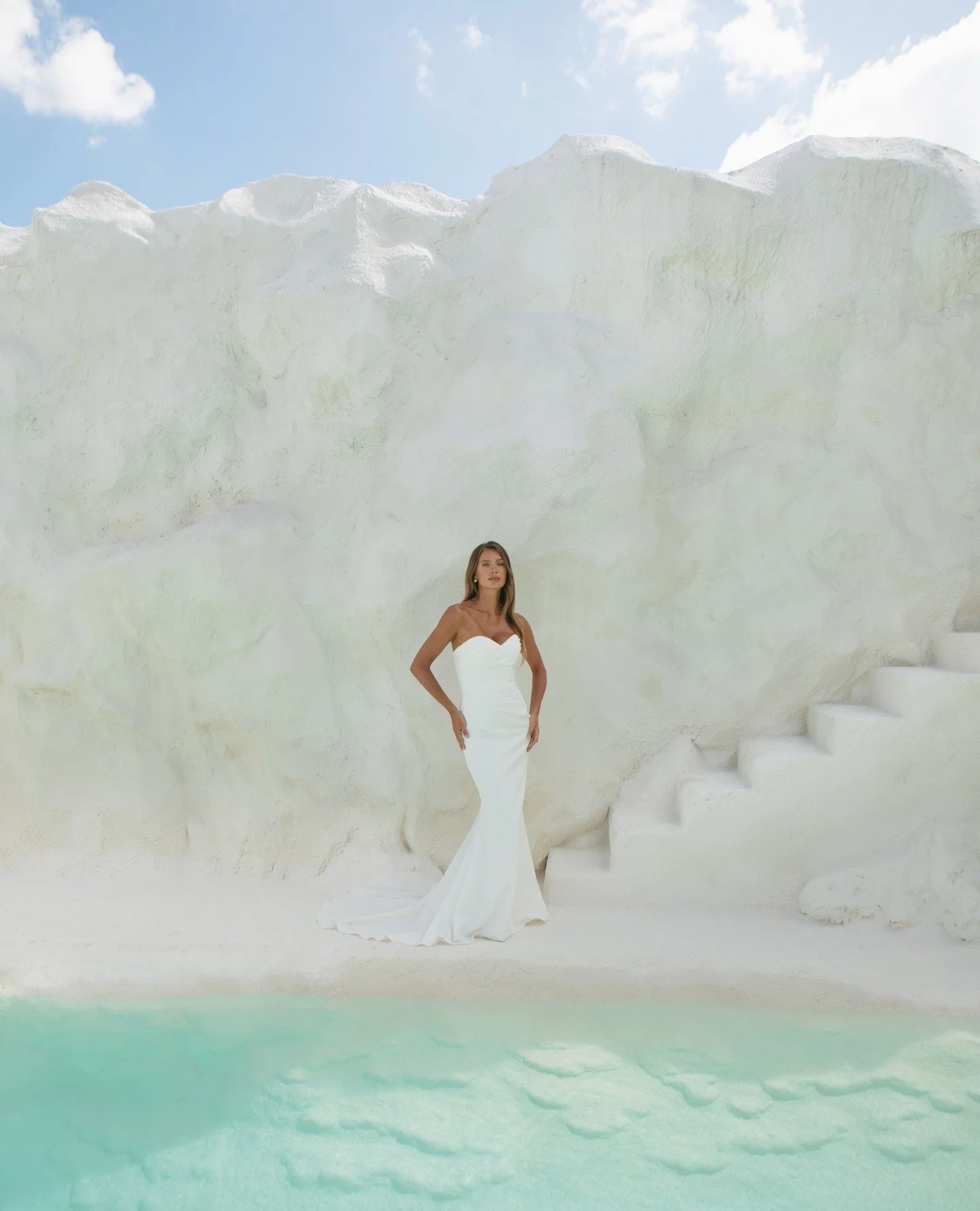 A silhouette designed to flatter from every angle.⁠
⁠
Lillie is defined by sculpted corsetry and elegant ruching. 🤍