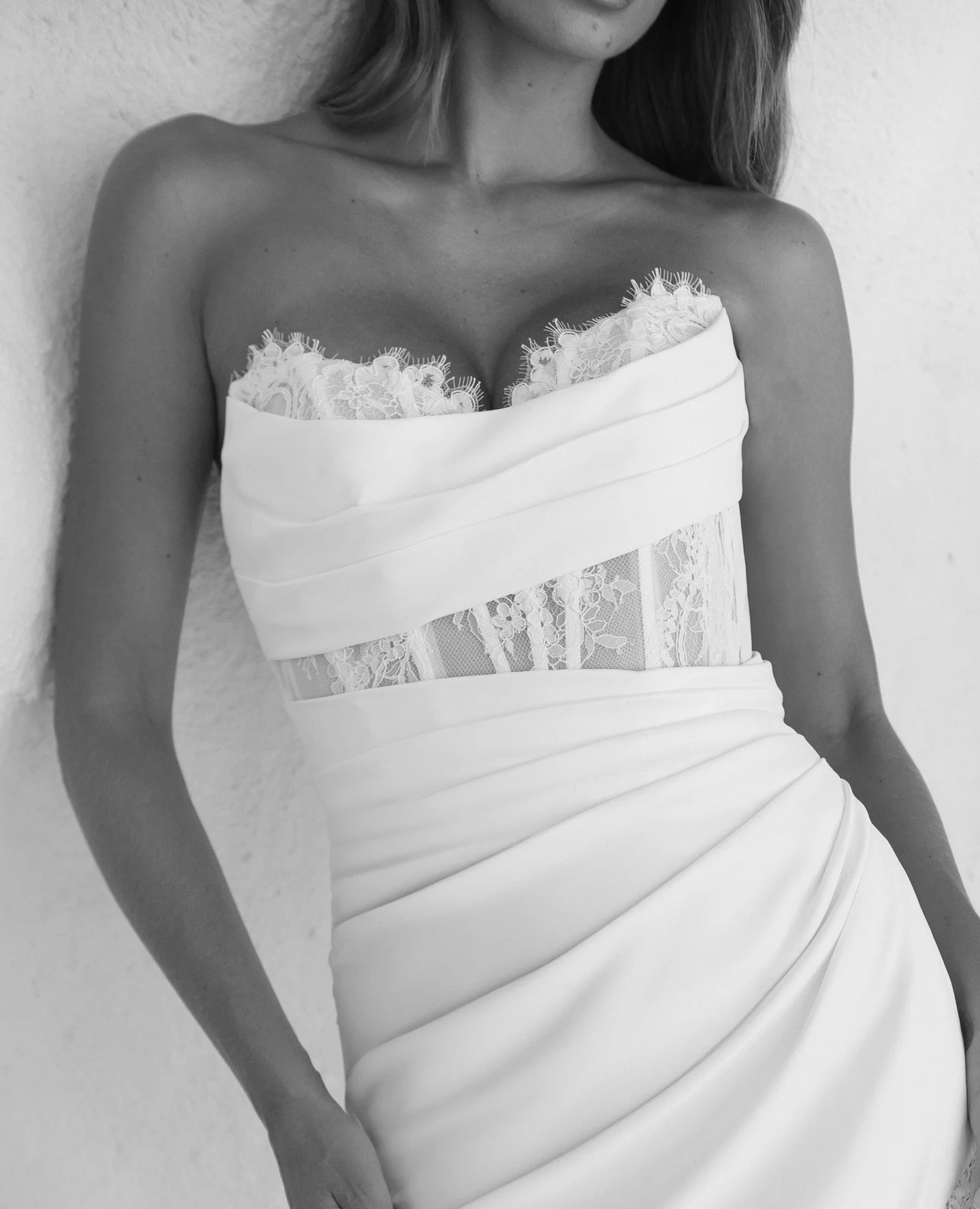 Sheer corsetry, sculptural pleating and refined elegance.⁠ ⁠
⁠
Up close with CELINE. 🤍