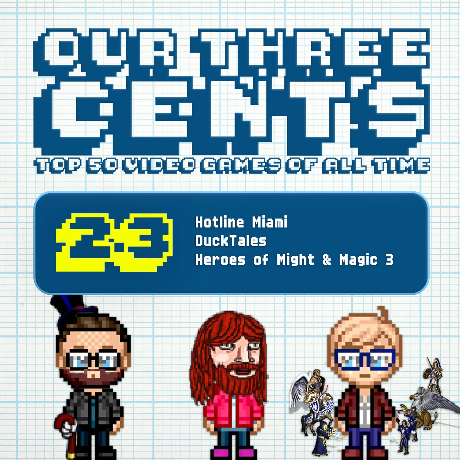 Number 23 - Hotline Miami, DuckTales, Heroes of Might & Magic 3 episode artwork