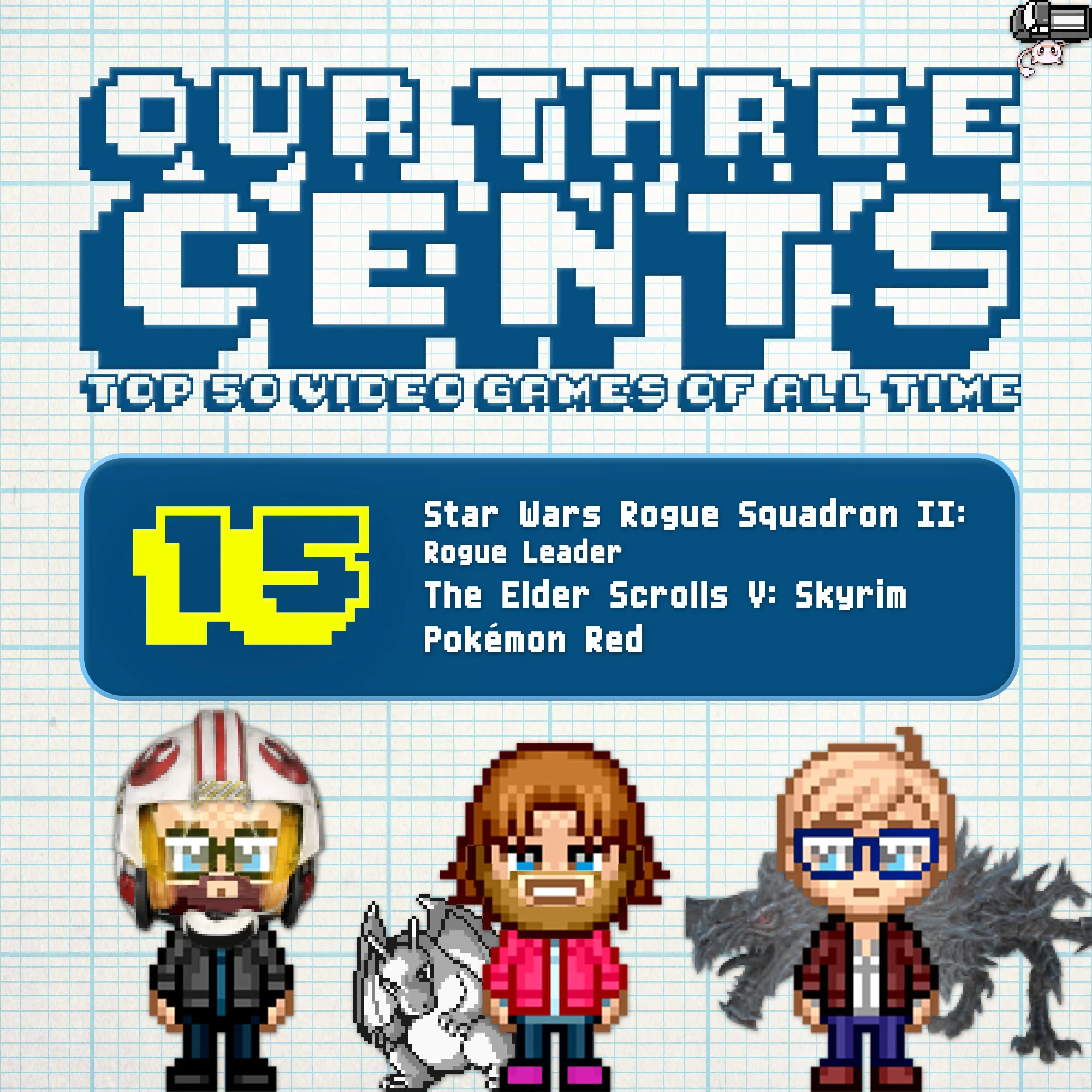 Number 15 - Star Wars Rogue Squadron II: Rogue Leader, The Elder Scrolls V: Skyrim, Pokémon Red