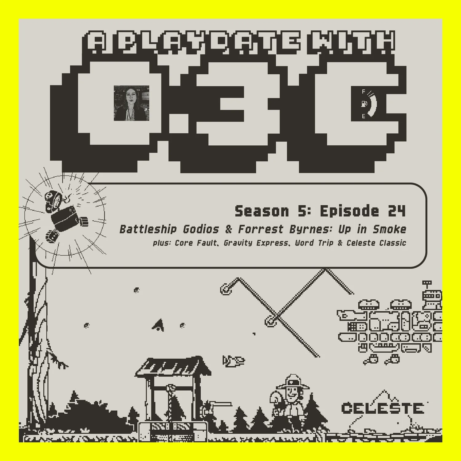 Playdate Update: Battleship Godios & Forrest Byrnes episode artwork