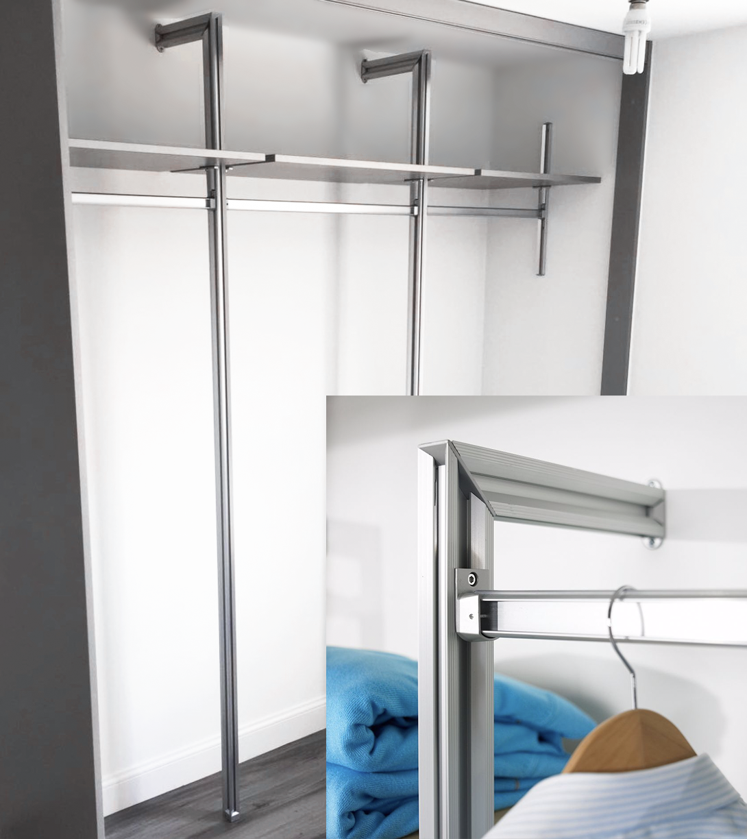 Basic and affordable fitted wardrobe, in brighton.