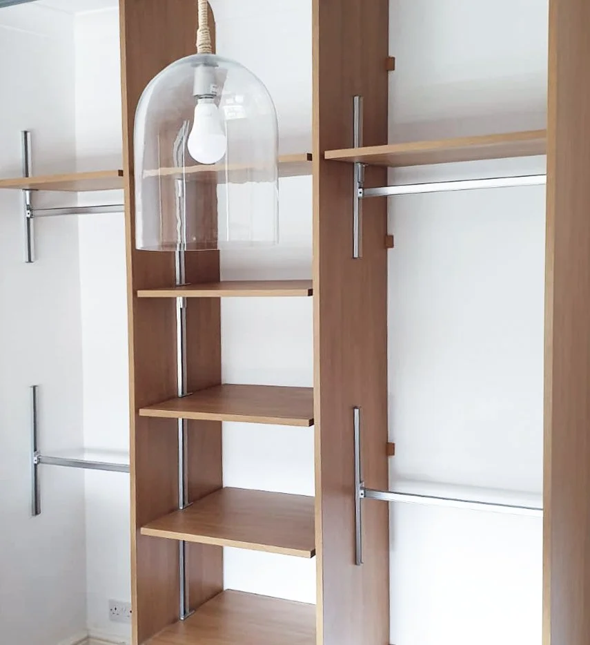 Shelves for wardrobe fitted in brighton.