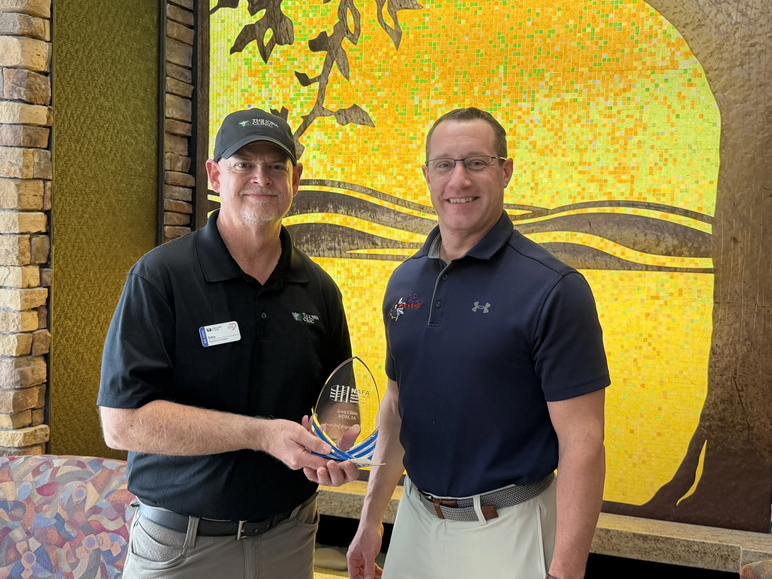 The Iowa Clinic Receives 2025 NAFA Clean Air Award