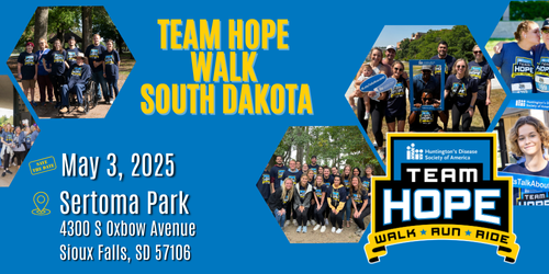 The 2025 HDSA Team Hope Walk, South Dakota – Happening Saturday, May 3 ...
